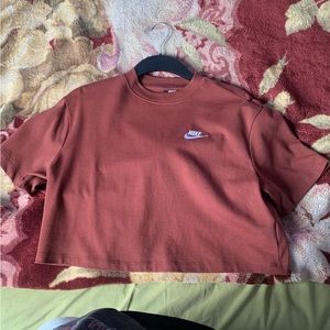 Nike crop top - copper/ brown